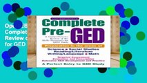 Open EBook Contemporary s Complete Pre-GED: A Comprehensive Review of the Skills Necessary for GED