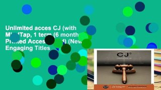 Unlimited acces CJ (with MindTap, 1 term (6 months) Printed Access Card) (New, Engaging Titles