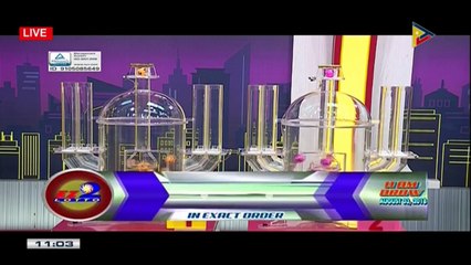 PCSO 11 AM Lotto Draw, August 3, 2018