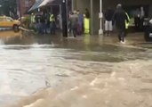 Storm Brings Flooding to Downtown Cave Spring, Georgia