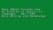 Open EBook Foundations of Predictive Analytics (Chapman   Hall/CRC Data Mining and Knowledge