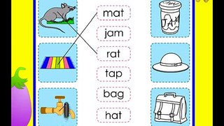 Kindergarten words with the short vowel sound a phonics