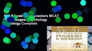Full E-book  Examkrackers MCAT 101 Passages: Psychology   Sociology Complete