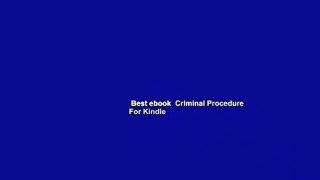Best ebook  Criminal Procedure  For Kindle
