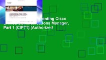 Open EBook Implementing Cisco Unified Communications Manager, Part 1 (CIPT1) (Authorized