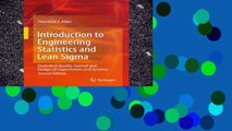 Unlimited acces Introduction to Engineering Statistics and Lean Sigma: Statistical Quality Control