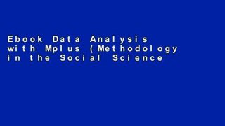 Ebook Data Analysis with Mplus (Methodology in the Social Sciences) Full