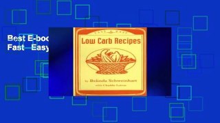 Best E-book Low Carb Recipes Fast   Easy For Kindle