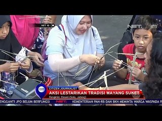 Lestarikan Tradisi dengan Membuat Wayang Suket