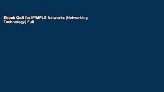 Ebook QoS for IP/MPLS Networks (Networking Technology) Full