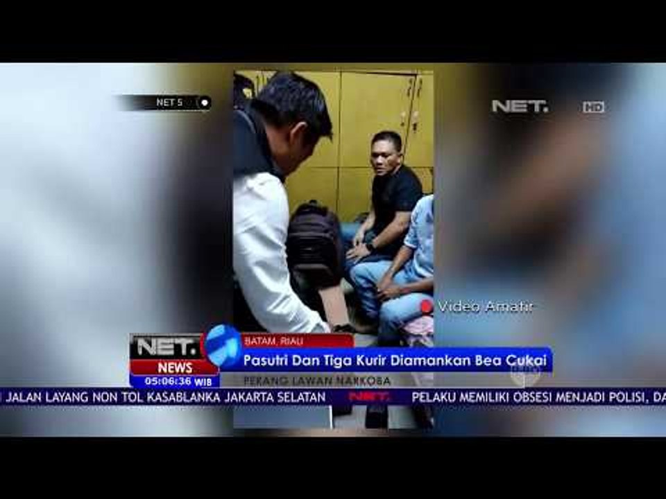 Pasutri dan Tiga Kurir Narkoba Diamankan oleh Petugas Bandara Batam - NET 5