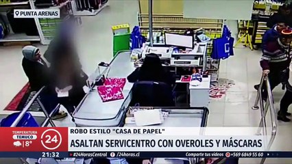 Frustran asalto al estilo "La Casa de Papel" en Punta Arenas