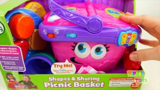 Picnic Basket Playset for Kids Playing and Learning Toys