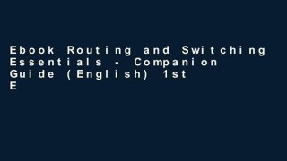 Ebook Routing and Switching Essentials - Companion Guide (English) 1st Edition Full