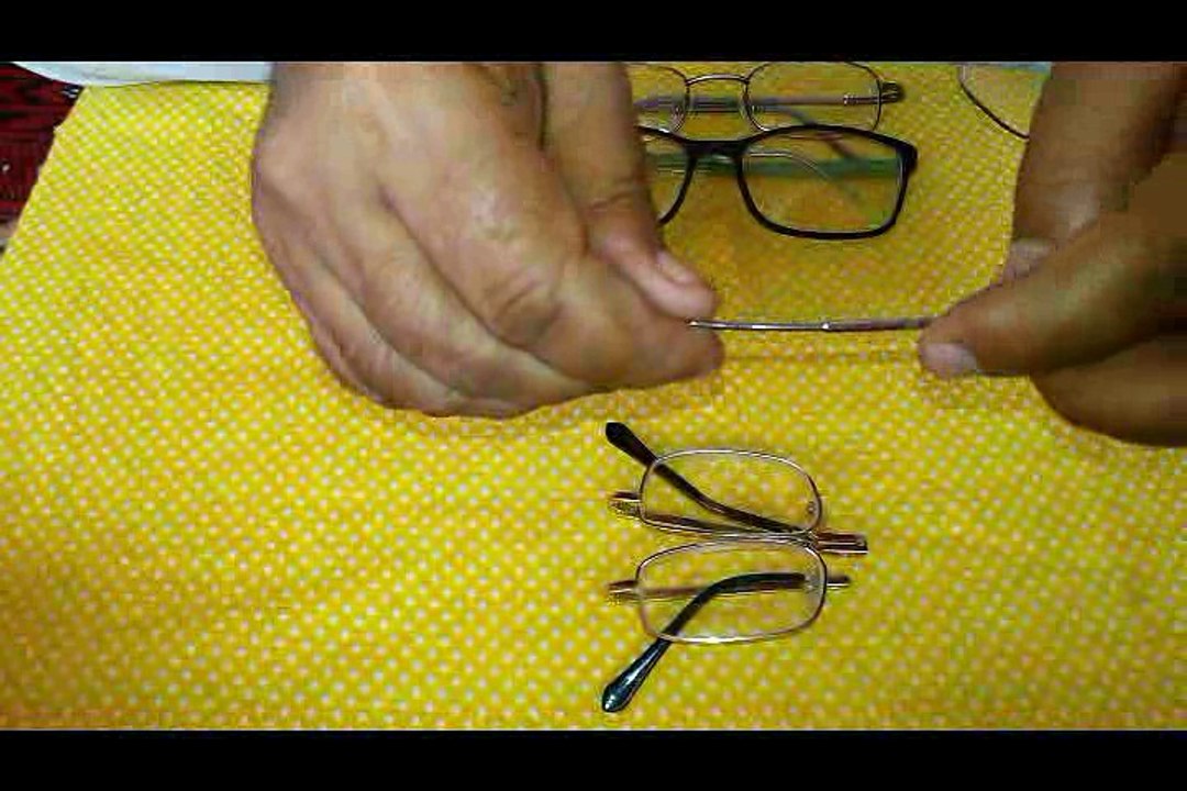 Glasses Hacks. how to fold glasses and reduce accopying space