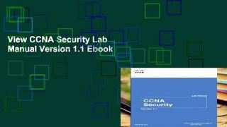 View CCNA Security Lab Manual Version 1.1 Ebook