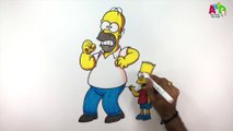 How to Draw The Simpsons  II Draw & color Simpsons in easy steps #abcdanybodycandraw