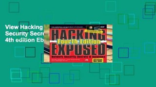View Hacking Exposed: Network Security Secrets and Solutions, 4th edition Ebook