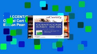 Trial CCENT/CCNA ICND1 100-105 Official Cert Guide, Academic Edition Pearson uCertify Course