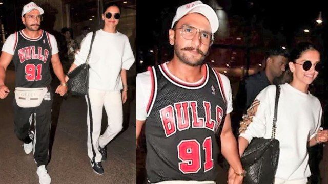 Deepika Padukone & Ranveer Singh spotted HOLDING HANDS at Mumbai Airport; Watch Video | FilmiBeat