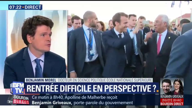 Vacances des ministres: pour le docteur en science politique Benjamin Morel, on ne connaît pas vraiment les gros dossiers de la rentrée