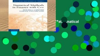 View Numerical Methods in Finance with C++ (Mastering Mathematical Finance) online