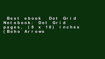 Best ebook  Dot Grid Notebook: Dot Grid pages, (8 x 10) inches (Boho Arrows) Complete