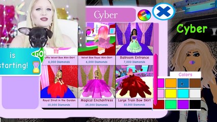 MY DOG PICKS MY PROM DRESS! Roblox Royale High w/ WACHO