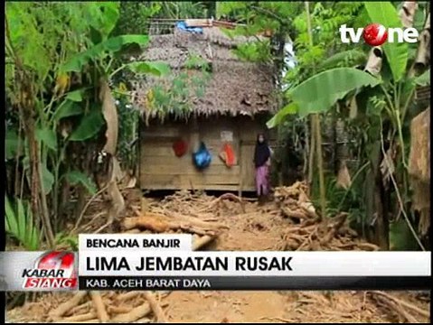 5 Jembatan di Aceh Rusak Diterjang Banjir Bandang, Puluhan Desa Terisolir
