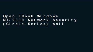 Open EBook Windows NT/2000 Network Security (Circle Series) online