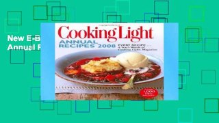 New E-Book Cooking Light Annual Recipes For Kindle