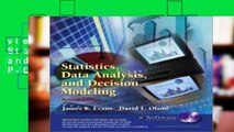viewEbooks & AudioEbooks Statistics, Data Analysis and Decision Modeling P-DF Reading
