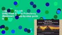 Popular to Favorit  Unity From Zero to Proficiency (Beginner): A step-by-step guide to coding