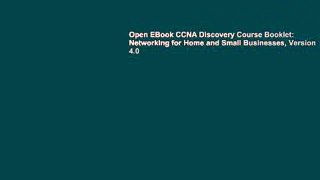 Open EBook CCNA Discovery Course Booklet: Networking for Home and Small Businesses, Version 4.0