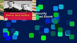 View Professional Java Security (Programmer to Programmer) Ebook