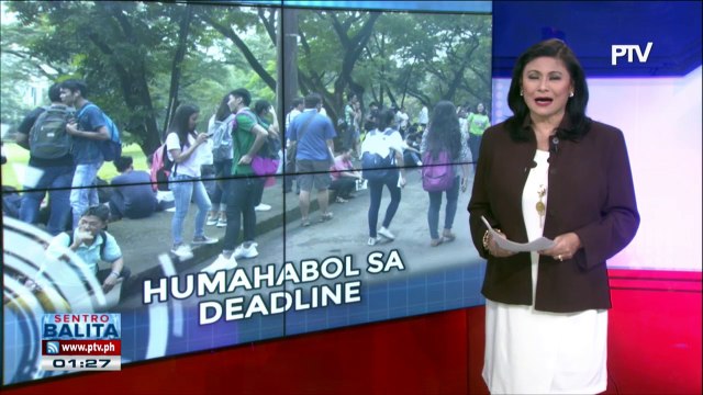 #SentroBalita: UPCAT applicants, humabol sa deadline ng aplikasyon