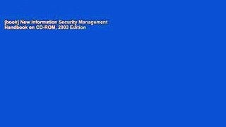 [book] New Information Security Management Handbook on CD-ROM, 2003 Edition