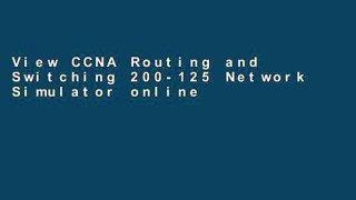 View CCNA Routing and Switching 200-125 Network Simulator online