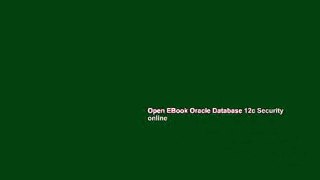 Open EBook Oracle Database 12c Security online