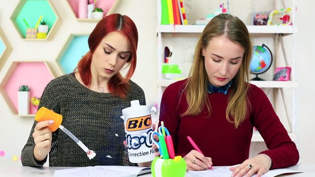 7 FOURNITURES SCOLAIRES DIY GÉANTES vs MINIATURES BLAGUES A FAIRE EN COURS [Troom Troom FR]