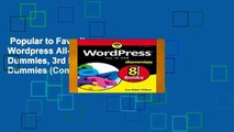 Popular to Favorit  Wordpress All-In-One for Dummies, 3rd Edition (For Dummies (Computers))