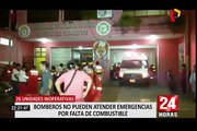 Varias unidades de bomberos se encuentran inoperativas por falta de combustible