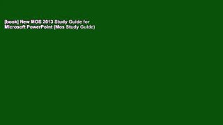 [book] New MOS 2013 Study Guide for Microsoft PowerPoint (Mos Study Guide)