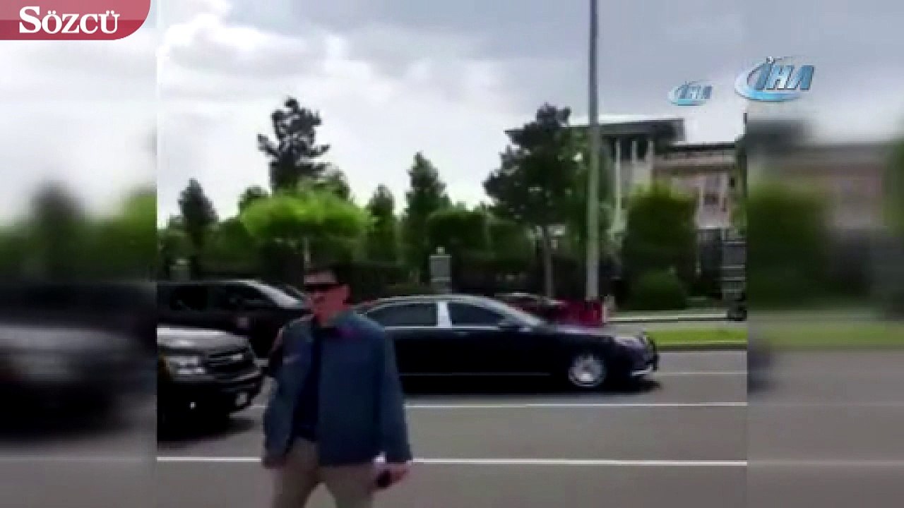 Cumhurbaşkanı Erdoğan, gurbetçi küçük kızı görünce aracını durdurdu