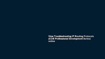 View Troubleshooting IP Routing Protocols (CCIE Professional Development Series) online
