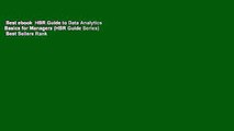 Best ebook  HBR Guide to Data Analytics Basics for Managers (HBR Guide Series)  Best Sellers Rank