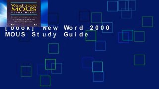 [book] New Word 2000 MOUS Study Guide
