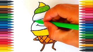 Drawing for Kids Ice Cream Cup Coloring Book Ice Cream Coloring Pages Video for Kids