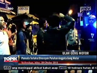 Pemuda Babak Belur Dikeroyok Puluhan Anggota Geng Motor