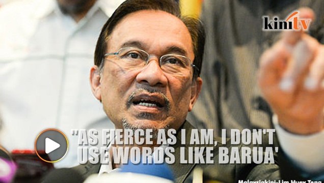 'I don't use words like barua'